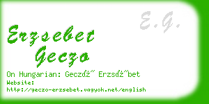 erzsebet geczo business card